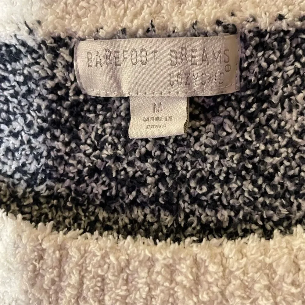 Barefoot Dreams Women's Fair Isle Crewneck Pullover Sweater Size M - Picture 4 of 6